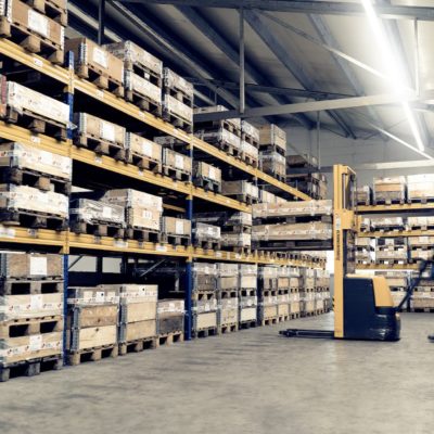 Logistics centre of GTR Gusstechnik employee prepares castings for export